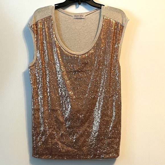 Sequin front Wedge top - Picture 1 of 4